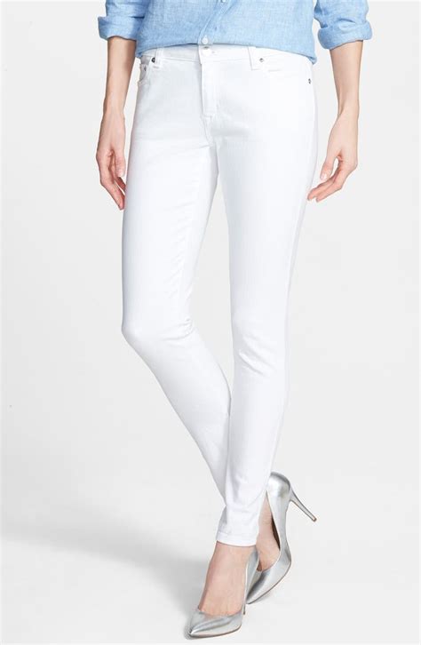 michael kors white denim shorts